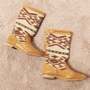 Aztec boho boots